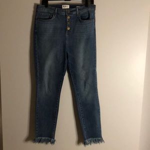 William rast high rise ankle denim jeans